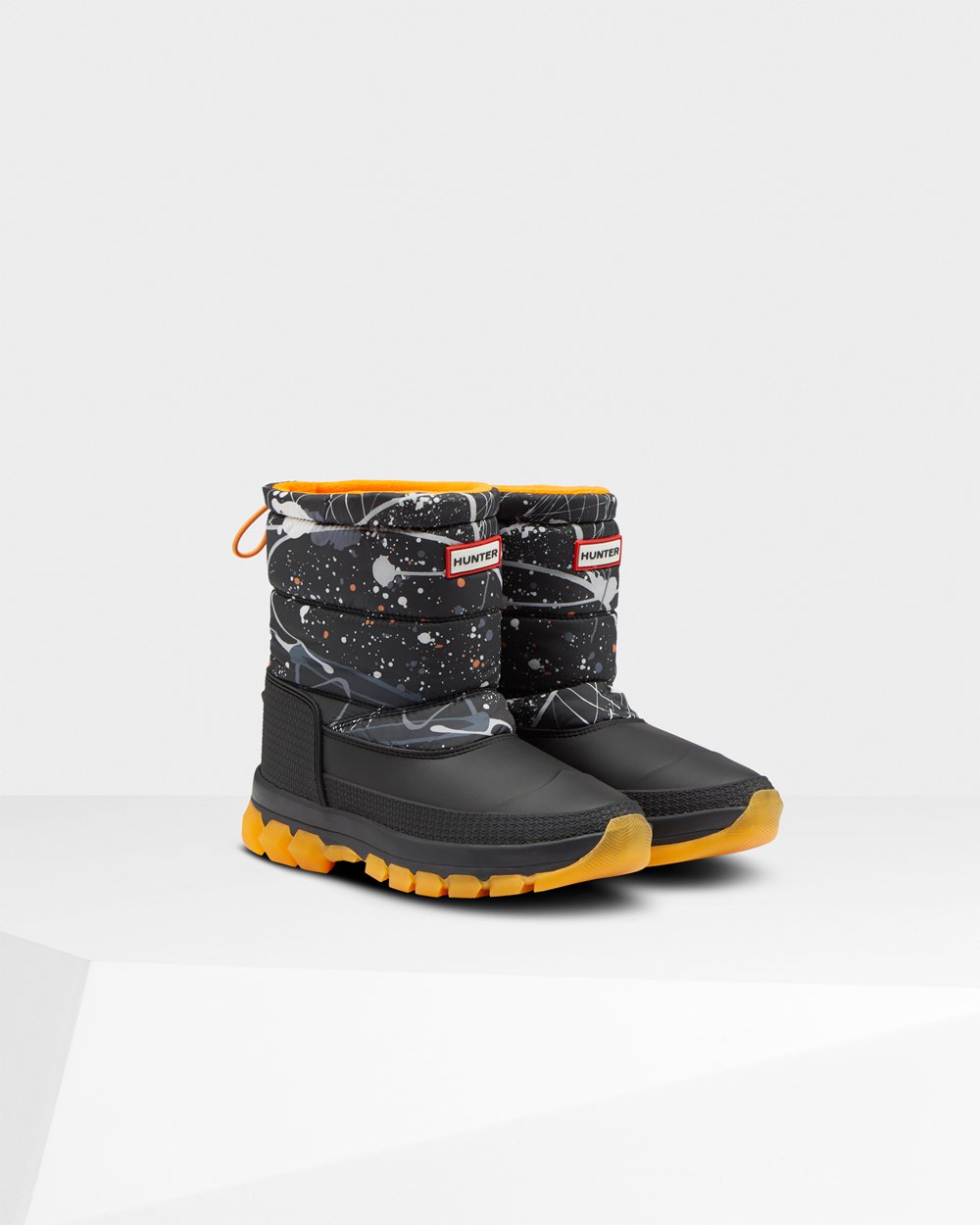 Snow Boots Dam - Hunter Original Printed Insulated Short - Grå Svarta - 428670-DSE